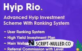 Hyip Rio - Advanced Hyip Investment Scheme With Ranking System 2.3
