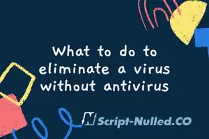 What to do to eliminate a virus without antivirus