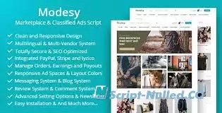 Modesy v2.3.1 - Marketplace & Classified Ads Script - nulled