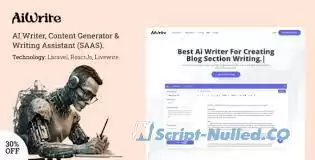 AiWrite v2.0 - AI Writer, Content Generator & Writing Assistant Tools (SAAS)