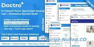 Doctro v5.0.1 - On-Demand Doctor Appointment Booking SaaS Marketplace Business Model - nulled