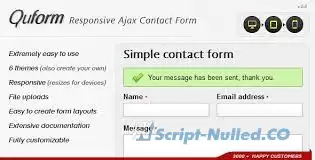 Quform v2.5.2 - Responsive Ajax Contact Form