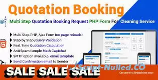 Quotation Booking v3.1.1 - Multi Step Quotation Booking Request PHP Form For Cleaning Service