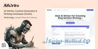 AiWrite v1.5 - AI Writer, Content Generator & Writing Assistant Tools(SAAS)