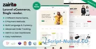 Zairito v1.7 - Laravel eCommerce System - Single vendor