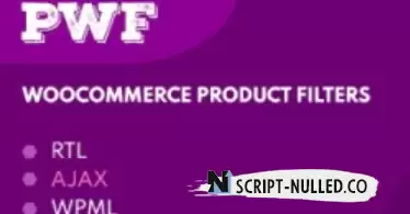 PWF WooCommerce Product Filters v1.9.7 NULLED